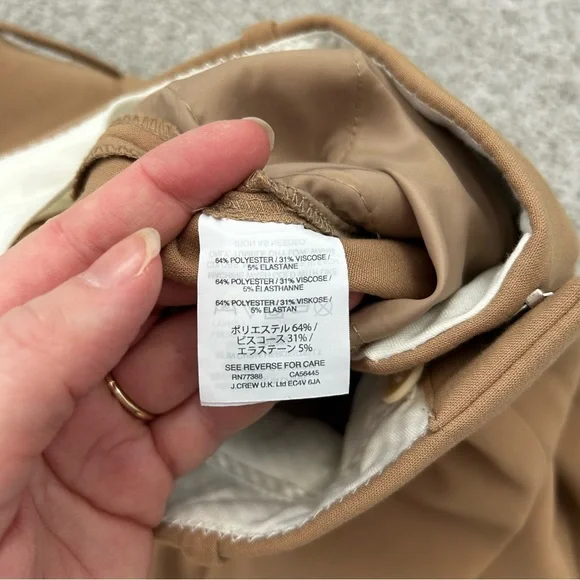 J. Crew Cameron slim cropped pant in four-season stretch NWT Size 10